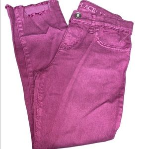 Children’s Place Girls Super Skinny Jeans Front Distressed Denim Size 6X/7
